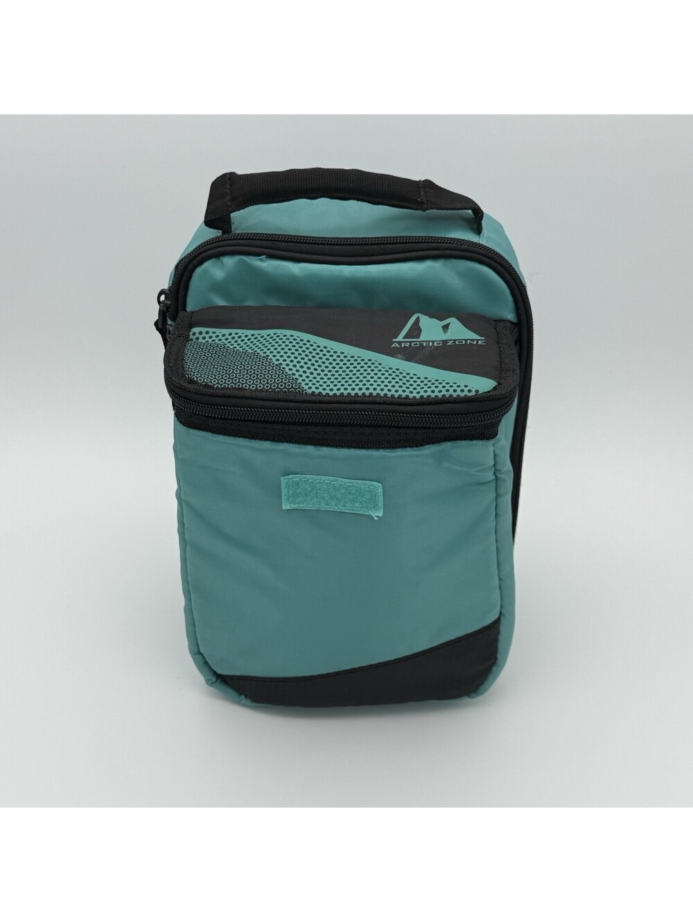 Arctic Zone Expandable Lunch Bag Teal Green Blue 2 Compartments